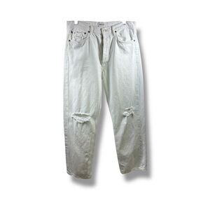 AGOLDE 90’s High Waist Straight Leg in White Size 30